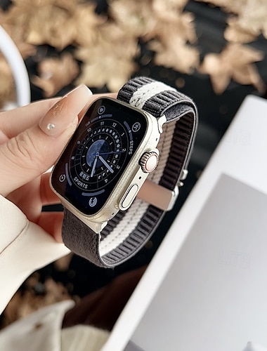  Solo-Loop Kompatibel mit Apple Watch Armband 38mm 40mm 41mm 42mm 44mm 45mm 49mm Verstellbar Stoff Ersatzarmband für iwatch Ultra 2 Series 9 8 7 SE 6 5 4 3 2 1