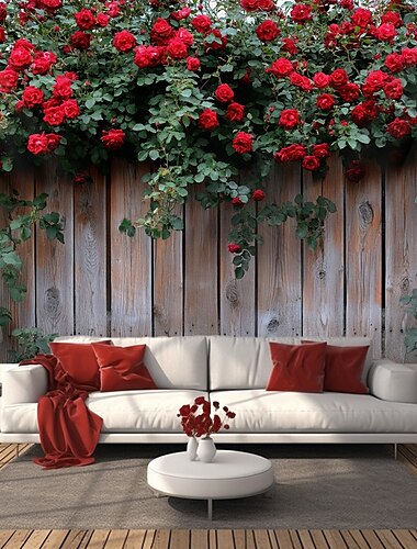  Hochzeitsdekorationen Hintergrund Fotowandhänge große Wandteppich Kunst Wanddekoration Decke Vorhang Zuhause Schlafzimmer Wohnzimmer Dekoration Fensteransicht Rosen