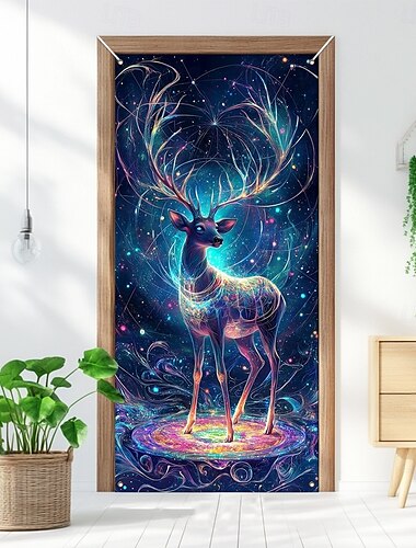  trippy ren dörr dekorationer dörr täcker dörr gobeläng dörr gardin dekoration bakgrund inomhus/utomhus dörr banner för ytterdörr bondgård