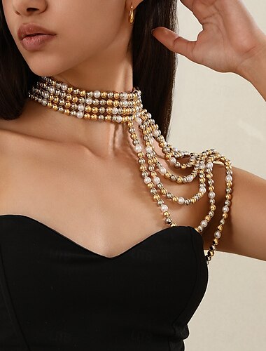  Schals Damenwickel Eleganz Funkelnd  Glanz Braut Ärmellos Perlen Hochzeitswickel Mit Kunstperlen für Hochzeit Sommer