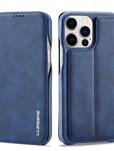  telefono Custodia Per iPhone 16 15 14 Pro Max Plus iPhone 13 12 11 Pro Max Mini Custodia a Flip Slot per Carte Resistente agli urti Retrò TPU Pelle PU