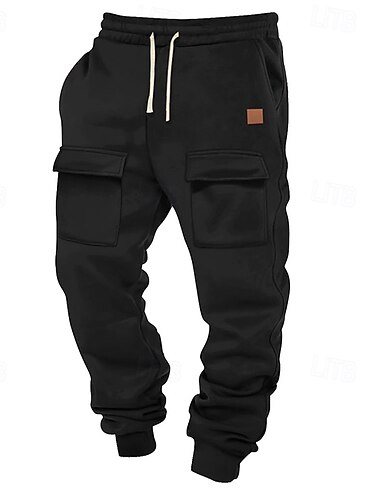  Men's Athletic Pants Joggers Trousers Cargo Sweatpants Pocket Drawstring Elastic Waist Plain Comfort Sports Outdoor Daily Fashion Casual Black Army Green Micro-elastic