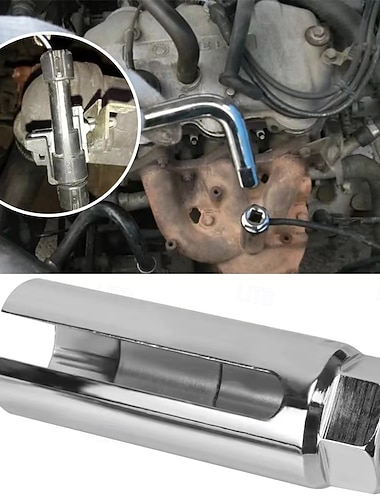  מפתח 22 מ"מ חיישן חמצן כונן חזק שקע חיישן חמצן כלי להסרת חיישן רכב 1/2 הסרת כונן אוניברסלי