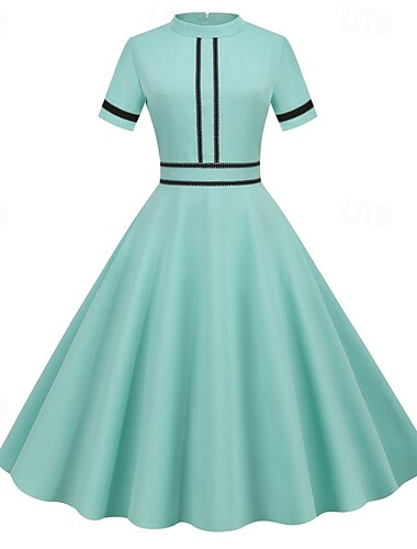  Elegant Classical 1950s Dress A-Line Fancy Dress Women's Valentine's Day Event / Party Date Tea Party Adults' Dress Spring & Summer