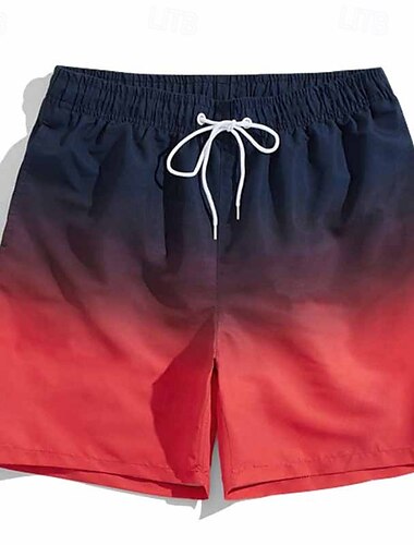  Herre Badeshorts Surf shorts Badedragt Snørelukning Med lommer Svømning Surfing Strand Vandsport Hældning Sommer Forår