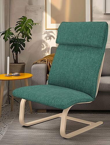  Funda para Sillón de 1 Plaza Versión de Cojín Color Sólido Funda de Poliéster Acolchada