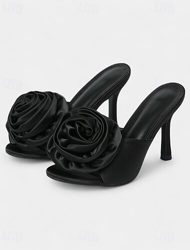  Designer-inspirierte Satin-Rosen-Sandalen, perfekt für Hochzeiten und besondere Anlässe