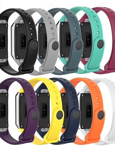  צפו בנד ל Samsung Galaxy Fit SM-R370 סיליקוןריצה תַחֲלִיף רצועה מתכוונן רצועת ספורט צמיד