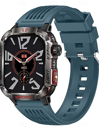  ht29 Smart Watch 2,01 Zoll großer Bildschirm Bluetooth Anruf Herzfrequenz Gesundheitsmonitor Outdoor Sport AI Sprachassistent Smartwatch