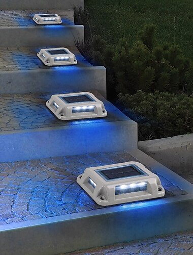  1 st. waterdichte buitenwandlamp van aluminiumlegering met hoge druk op zonne-energie voor verlichting van binnenplaats, pad, hek en trap