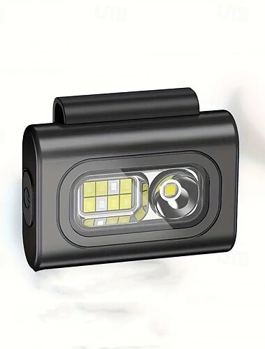  wiederaufladbares LED-Sicherheitslicht – gut sichtbare, magnetische Clip-on-Hut-Taschenlampe zum Laufen und Gehen bei Nacht & wandern