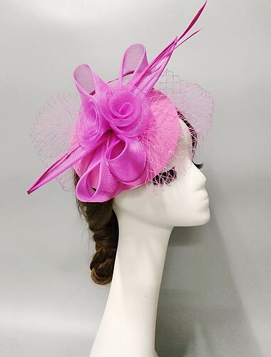  fascinators Verkko Veil Hattu Häät Hevoskilpailu Kanssa Sulilla Suojus Päähine Päähineet