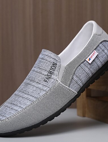  Leichte Slipper aus Canvas für Herren – atmungsaktive Freizeitschuhe für Sommerreisen und den Alltag