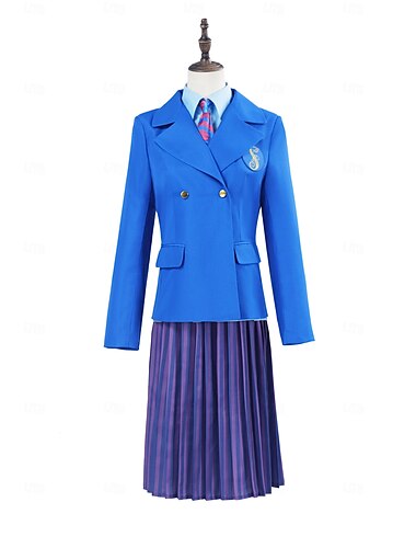  Shiz universitet häxa Fe Glinda Kläder Kostym Skoluniform Karnevalsdräkt Kostymer med film-tv-tema Film-cosplay for Dam Vuxna Halloween Karnival Mardi Gras Prestanda Fest Scen