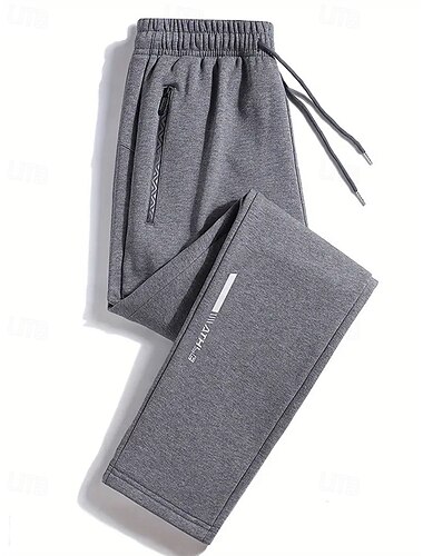 Herren Sporthose Jogginghose Trainingshose Tasche Elastischer Bund Einfach Komfort Sport im Freien Sport Schwarz Hellgrau Mikroelastisch