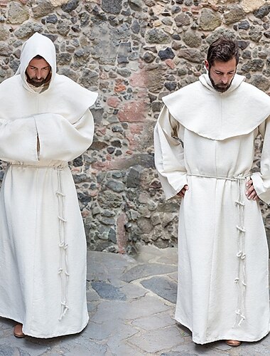  punk&amp; Abrigo gótico medieval renacentista del siglo XVII, disfraz de cosplay, sudaderas con capucha, ropa de abrigo, mago, sacerdote, actuación de halloween para hombres, abrigo de larp, capa