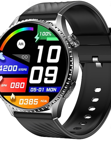  iMosi MT800 Smartklokke 1.56 tommers Smartklokke blåtann Skritteller Samtalepåminnelse Søvnmonitor Kompatibel med Android iOS Unisex Håndfri bruk Vanntett Mediakontroll IP 67 48mm urkasse