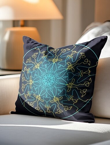  bloemen mandala bohemian kussenhoes 4 stuks zachte vierkante sierkussen cover kussensloop superieure kwaliteit machine wasbaar outdoor kussen voor sofa bed stoel