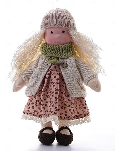  waldorfdoll coton waldorf poupée poupée artiste fait à la main festival pouce waldorf