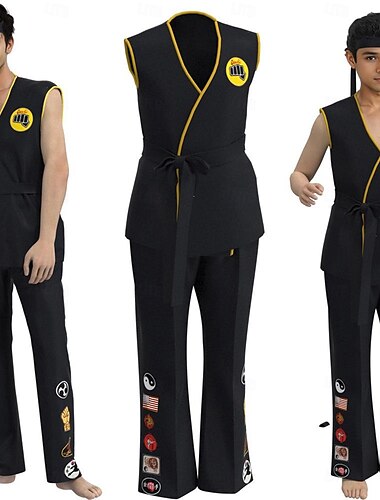  Cobra Kai Karate kind Outfits Gemaskerd Bal Sport Cosplay Film cosplay for Voor heren Dames Jongens Kinderen Volwassenen Carnaval Kinderdag Maskerade