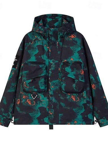  Herren Damen Soft Shell Jacke Wanderjacke Draussen Windundurchlässig Wasserdicht Leichte Jacke Windbreaker-Jacke Reisen Schwarz Armeegrün Tarnung Grün Beige