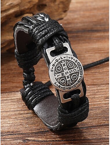  Lederseilarmbänder für Herren im Wikingerstil mit Kompassdesign, verstellbarer Passform und nordischer Boho-Ästhetik für die Freizeit und den Außenbereich