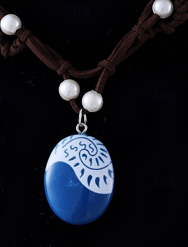  Moana Princesa Moana Collar Accesorios Joyeria Cosplay de película for Chica Niños Carnaval Día del Niño Día Mundial del Libro Fiesta Casual Diario Playa