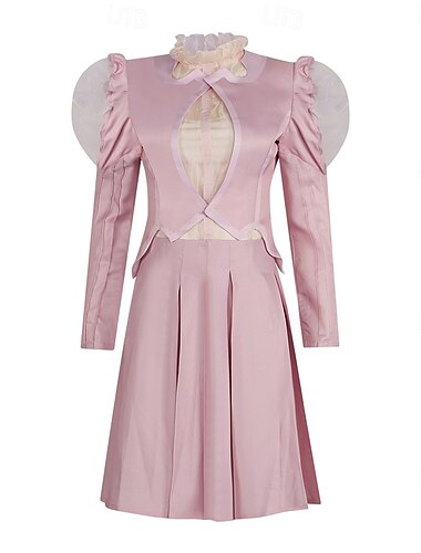  häxa Fe Glinda Klänningar Kläder Kostym Karnevalsdräkt Kostymer med film-tv-tema Film-cosplay for Dam Vuxna Halloween Karnival Mardi Gras Prestanda Fest Scen