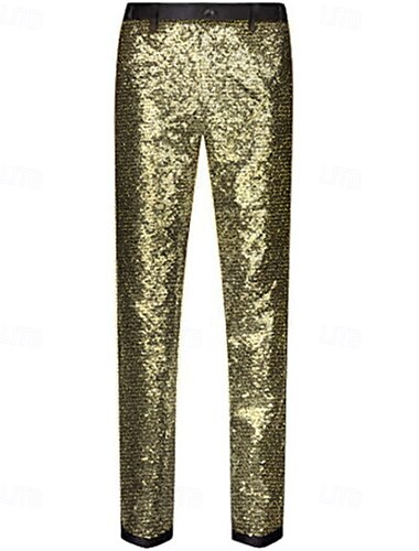  Disco Années 1980 Pantalon Disco Paillettes Homme Costume de Carnaval Mascarade Performance Soirée Club Adulte Pantalon Toutes saisons