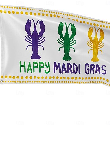  carnevale martedì grasso palo bandiera patio esterno giardino bandiere parata striscione decorazione forniture per feste