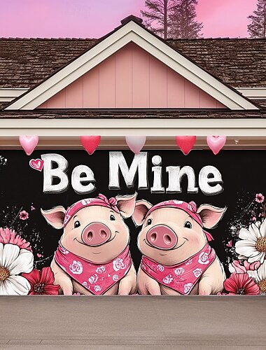  Huwelijks Buiten Decoraties Garage Deur Cover Banner Groot Achtergrond Decoratie voor Buiten Garage Deur Thuis Muur Decoraties Evenement Feest Parade