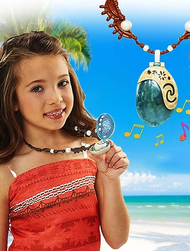  Moana Princesa Moana Collar Accesorios Joyeria Cosplay de película for Chica Niños Carnaval Día del Niño Día Mundial del Libro Fiesta Cumpleaños Casual Diario
