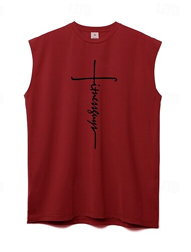  Herren Tank Top Weste Ärmelloses Shirt Ärmellos Rundhalsausschnitt Sommer Einfach Mode Klassisch Bequem Straße Lässig Sport Schwarz Weiß Rote Top T-Shirt für Herren
