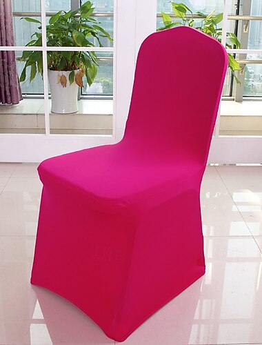  Wedding Chair Covers Spandex Banquet Chair Covers Slipcove Flat Front Stretch Spandex Chair Covers for Wedding Banquet Dining Party Decorations