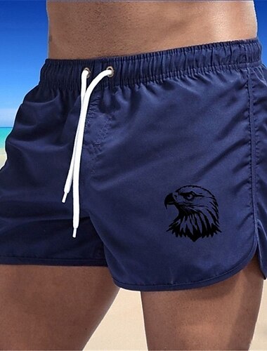  Herren Bademode Surfshorts Badehose Schwimmshorts kurz Surfshorts Badeanzug Kordelzug Schwimmen Surfen Strand Wassersport Bedruckt Sommer Frühling
