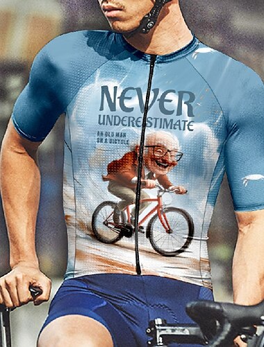  Per uomo Maglia da ciclismo Manica corta Bicicletta Maglietta Maglietta / Maglia con 3 tasche posteriori Ciclismo da montagna Traspirante Asciugatura rapida Design anatomico Ad alta capillarità Nero