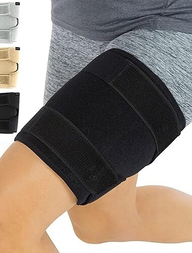  reisituki - hamstring quad -kääre - säädettävä puristushihan tuki vedetylle nivuslihakselle, nyrjähdyksille, nelipäisille, jännetulehduksille, harjoituksille, iskiaskivulle ja urheilun palautumiselle