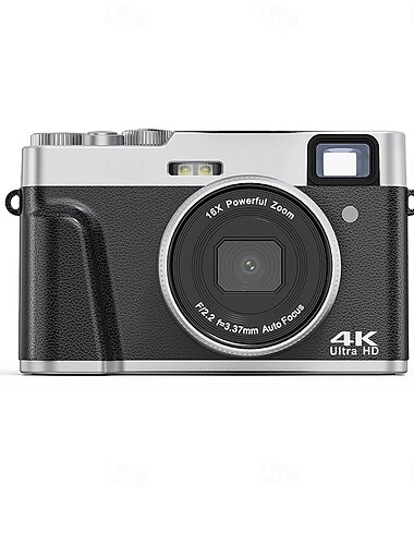  4K-UHD-Point-and-Shoot-Kamera, Digitalkamera mit Autofokus, kompakte Digitalkamera, Reisekamera mit Autofokus, 48-MP-Vlogging-Kamera