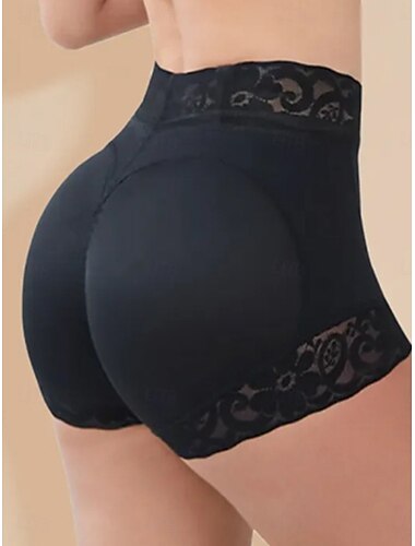  Damen Formwäsche Formwäsche Höschen GitterNightwearNylon Einfarbig Schwarz Leicht Braun Khaki Frühling Sommer Herbst Winter