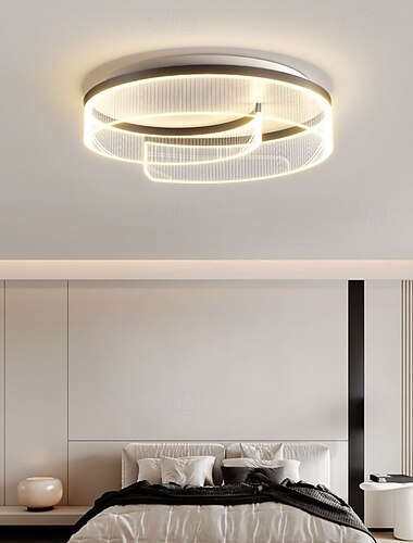  Plafoniera rotundă, minimalistă, modernă, din fier acrilic, din aluminiu, cu montare încastrabilă cu LED, 50cm 110-240v