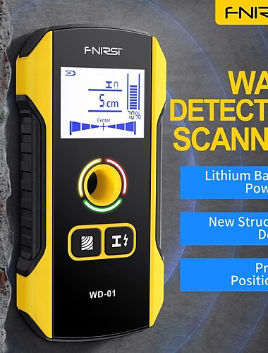  draagbare handbediende wandscanner houten wisselstroomdraden metalen buizen wapeningsstaven detectiegereedschap indicatielampje boorgatgereedschap