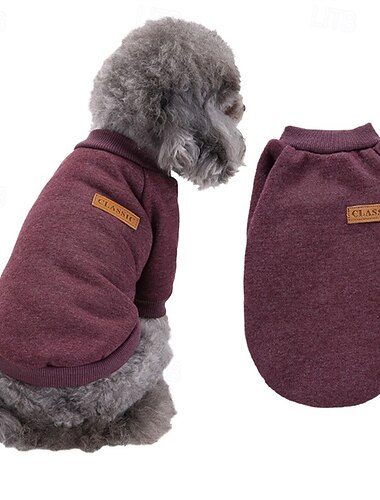  Prodotti per cani Felpa Di tendenza Inverno Caldo Di tendenza Comodo Esterno Da giorno Al coperto Abbigliamento per cani for Small Medio