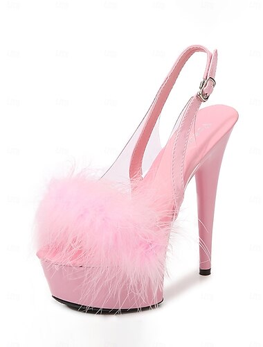  höyhenkoristeiset korkokengät naisten hääkorkokengät – lumoavat avokärkiset morsiusjuhlakengät slingback-designilla