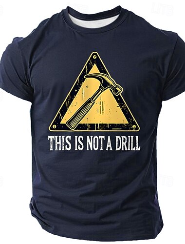  Voor heren Grappig jargon T-shirt Korte mouw T-shirt 3D-afdrukken Strakke ronde hals Overhemd Modieus Dagelijks Straat Dagelijks Zwart Wit Groen Zomer Lente Kleding S M L XL XXL XXXL