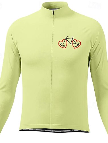  Per uomo Maglia da ciclismo Manica lunga Inverno Bicicletta Maglietta Maglietta / Maglia con 3 tasche posteriori Ciclismo da montagna Traspirante Asciugatura rapida Design anatomico Ad alta