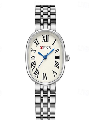  Damen Quarz uhr Minimalistisch Luxus Modisch Geschäftlich WASSERDICHT PU - Leder Edelstahlband Beobachten