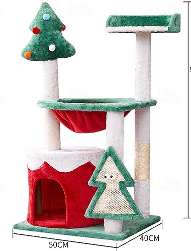  Katzenbaum Katzenturm Katzenhaus Patchwork einfarbig strapazierfähig leicht aufzubauen niedlich spezielles Material für große Katzen