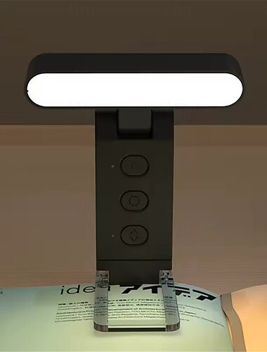  USB-Leselampe mit Clip – tragbare, zusammenklappbare LED-Lesezeichenlampe mit wiederaufladbarem Akku, perfekt für die Beleuchtung von Wohnzimmer und Schlafzimmer, 1 Stk.
