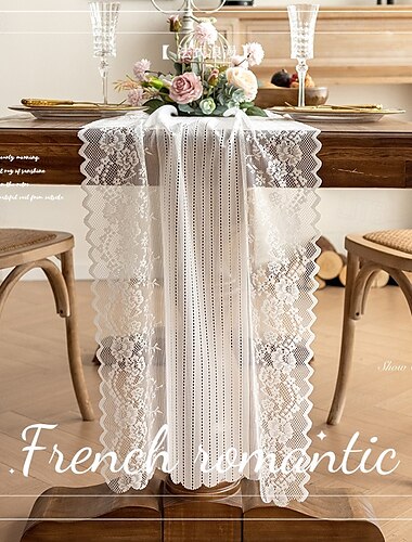  Camino de mesa de boda elegante y romántico perfecto para la decoración de la temporada de bodas El diseño elegante y sofisticado agrega un toque de encanto a su celebración Duradero y fácil de mantener ideal