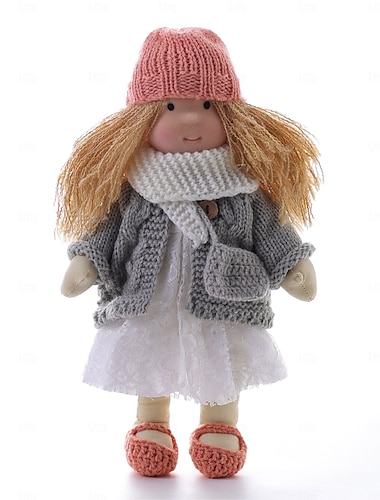  coton waldorf poupée poupée artiste fait à la main festival pouce boîte-cadeau
